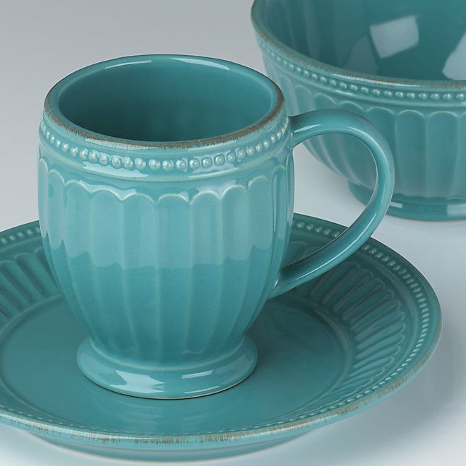 Lenox French Perle Groove Bluebell Dinner Plate