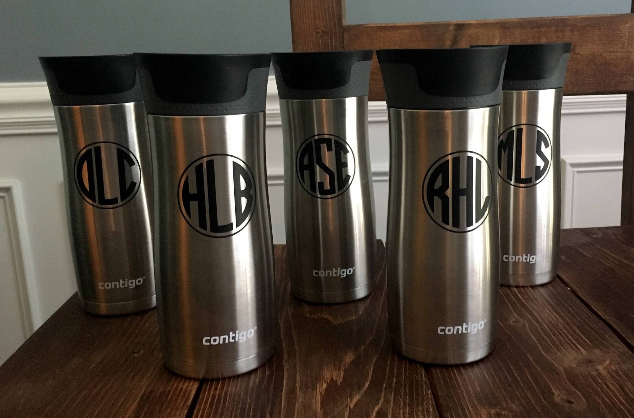 Travel Coffee Mug Monogrammed CONTIGO AUTOSEAL Vacuum