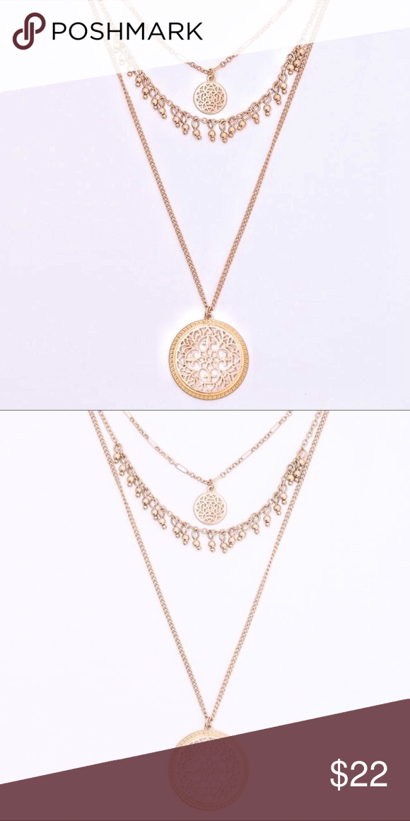 Download Gold Choker Layer Mandala Filigree Coin Necklace | Coin ...