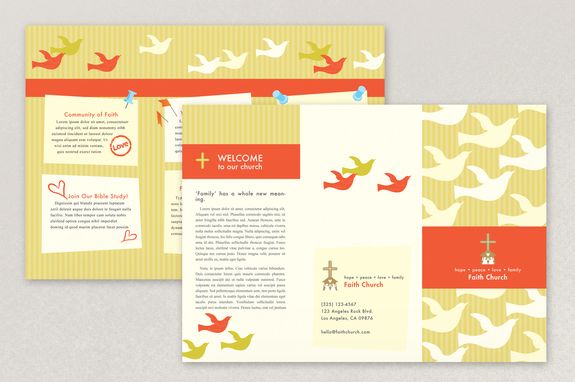 bright community church brochure template media brochure church pamphlet template