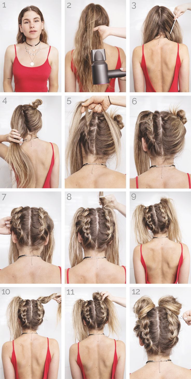 Anleitung: Space Buns - Festival Hair ›thefashionfractio ... - Beauty - #Anleitung #Beauty #buns #festival #Hair #Space #thefashionfractio #bunupdo