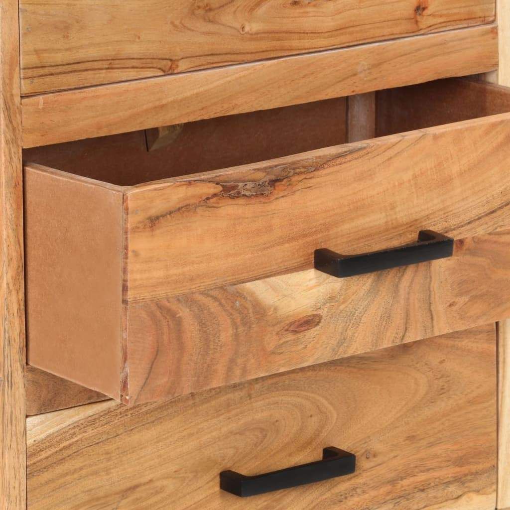 Sideboard 34.6″x11.8″x28.7″ Solid Acacia Wood