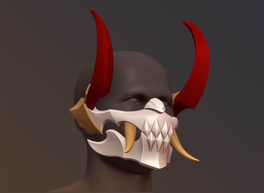 Pyke Blood moon mask League of Legends cosplay LOL 3D model 3D printable | CGTrader Model Hobbies, Prop Making, Cosplay, Blood Moon, Print Models, 3d Projects, 3d Animation, Easy Paintings, League Of Legends