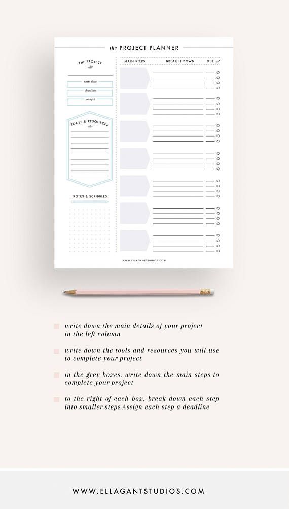 productiveness planner, task planner, printable planner graphic regarding Productivity Planner Pdf identified as efficiency planner, challenge planner, printable planner