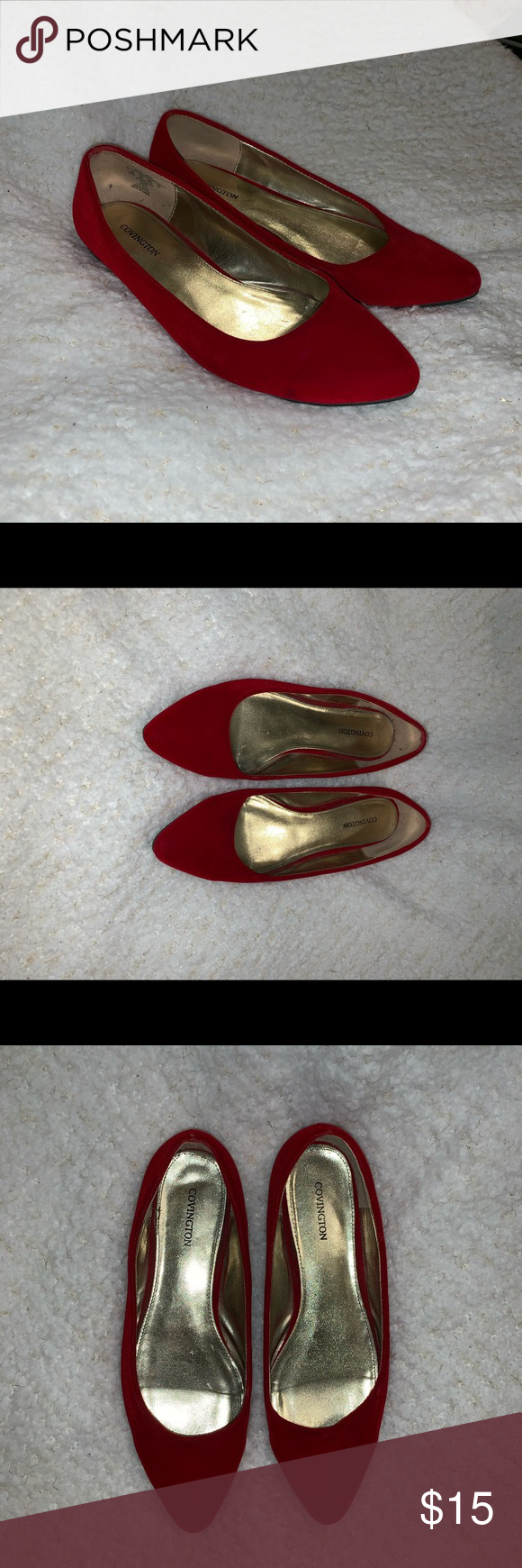 red flats size 9