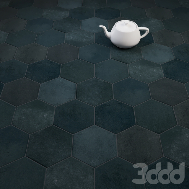 3d модели: Кафель, плитка - CIR Miami Esagona Green Blue (Ex Petrolio) Tile Set Blue Ex, Blue Green, 3d Max, Intense Colors, Polygon, Porcelain Tile, Honeycomb, Hexagon, Stone Color