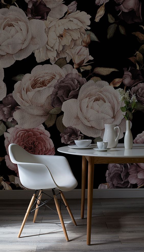 Gratuit Images Papier Peint Fleurs Violettes Et Roses Sur Fond Noir Vintage le plus cool salutations