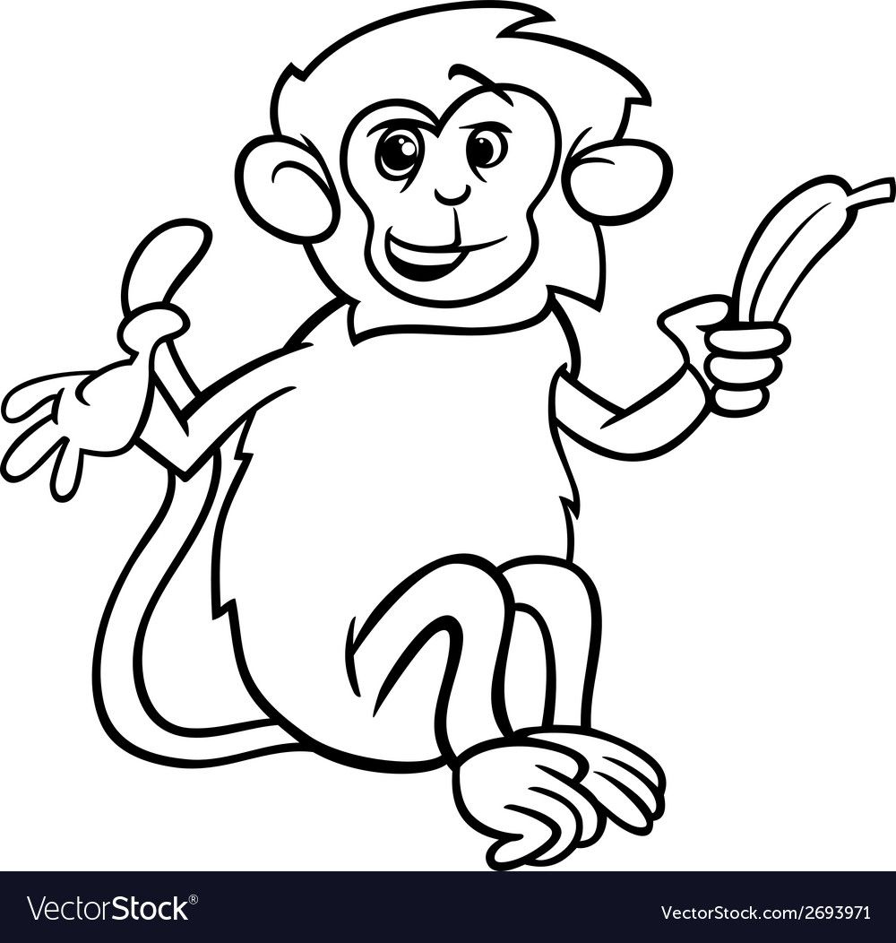 Banana Stand Cartoon Coloring Page - Banana Coloring Pages For Kids