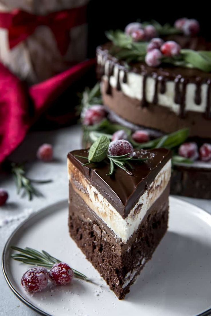 Double Chocolate Mousse Cake