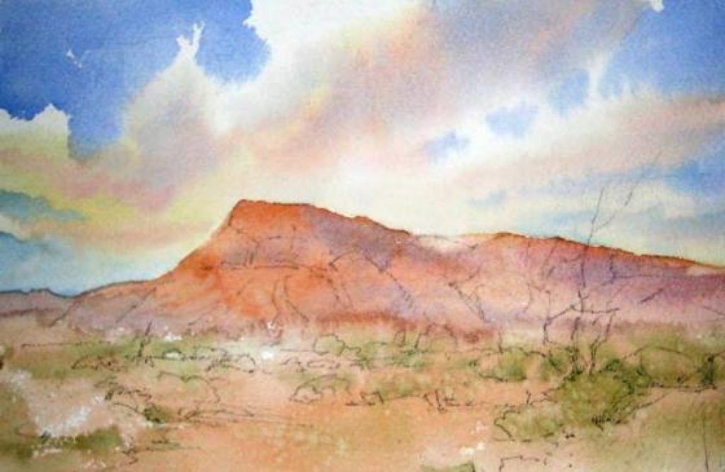 How to Paint Desert Sky in Watercolor Roland Lee