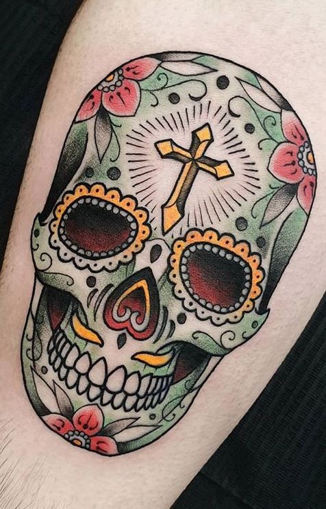 100+ Unique Sugar Skull Tattoos Designs & Ideas