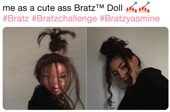 bratz doll messy hair