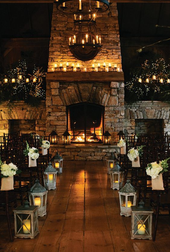 Candlelit Ceremony Room Hygge Winter Wedding Ideas Winterwedding Candlelit Ceremony Room Hygge Winter Wedding Ideas Winterwedding