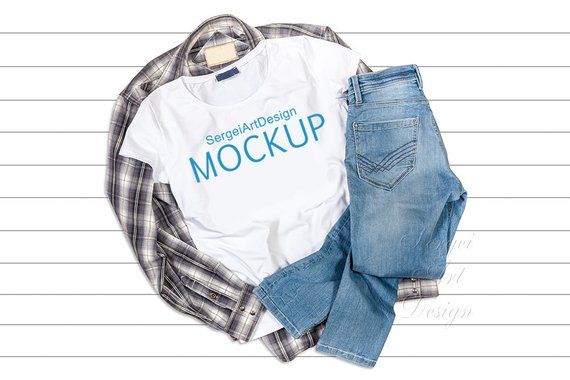 Download Flat Lay Men Shirt Mockup Digital Mockup Tee Mockup T ...