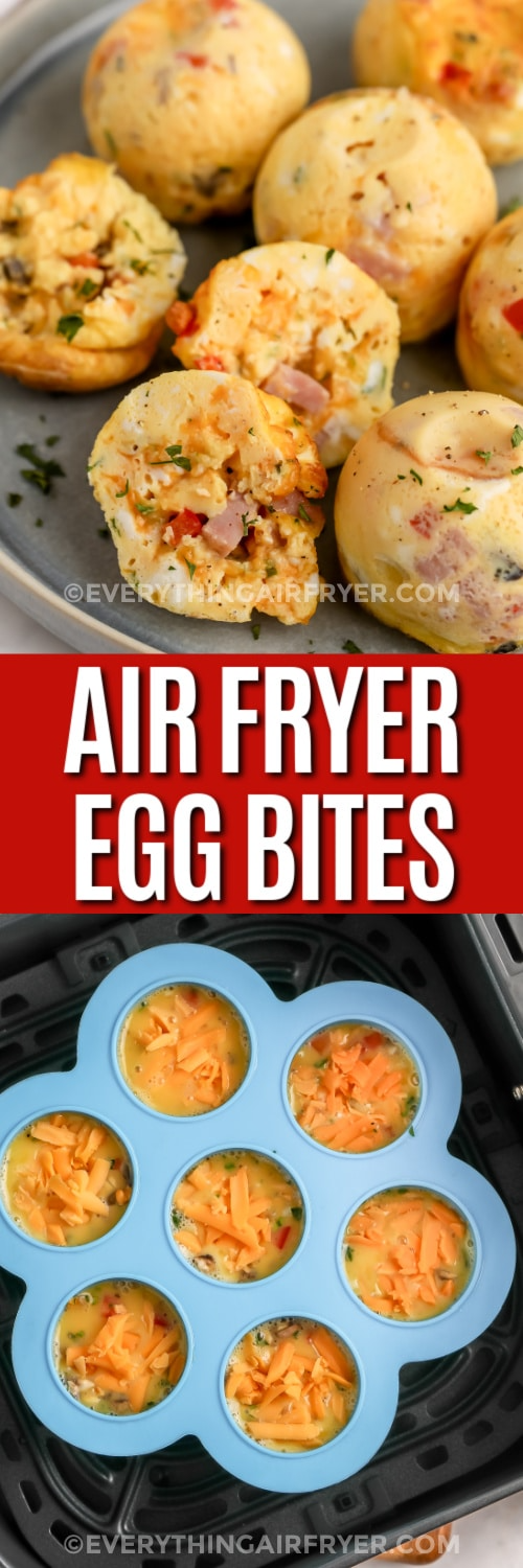 This recipe for Air Fryer Egg Bites comes together super-fast with