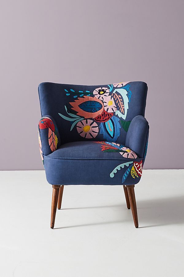 Pin By Melissa Belei Mazzaro On For The Home Fl Accent Chair Cool Furniture Chairs Fl Accent Chair, Bright Coloured Accent Chairs