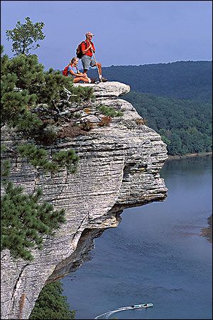 Calico Rock is located in the Ozark National Forest
