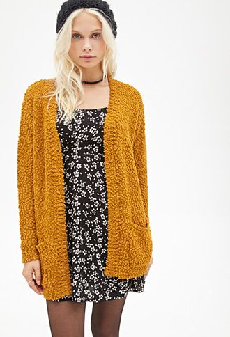 yellow cardigan forever 21