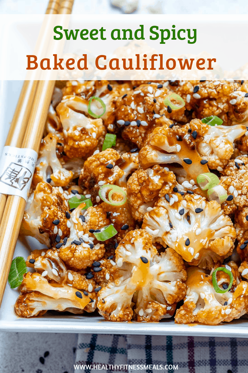 Sweet and Spicy Baked Cauliflower