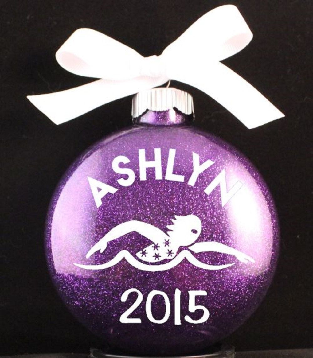 swimming christmas ornament swim team christmas ornament by swimmers christmas ornaments