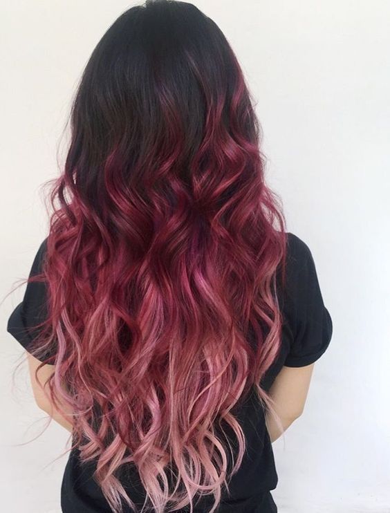 Modische Haarfarbe 2019 für langes Haar: Grundlegende Trends und Trends auf dem Foto #hair