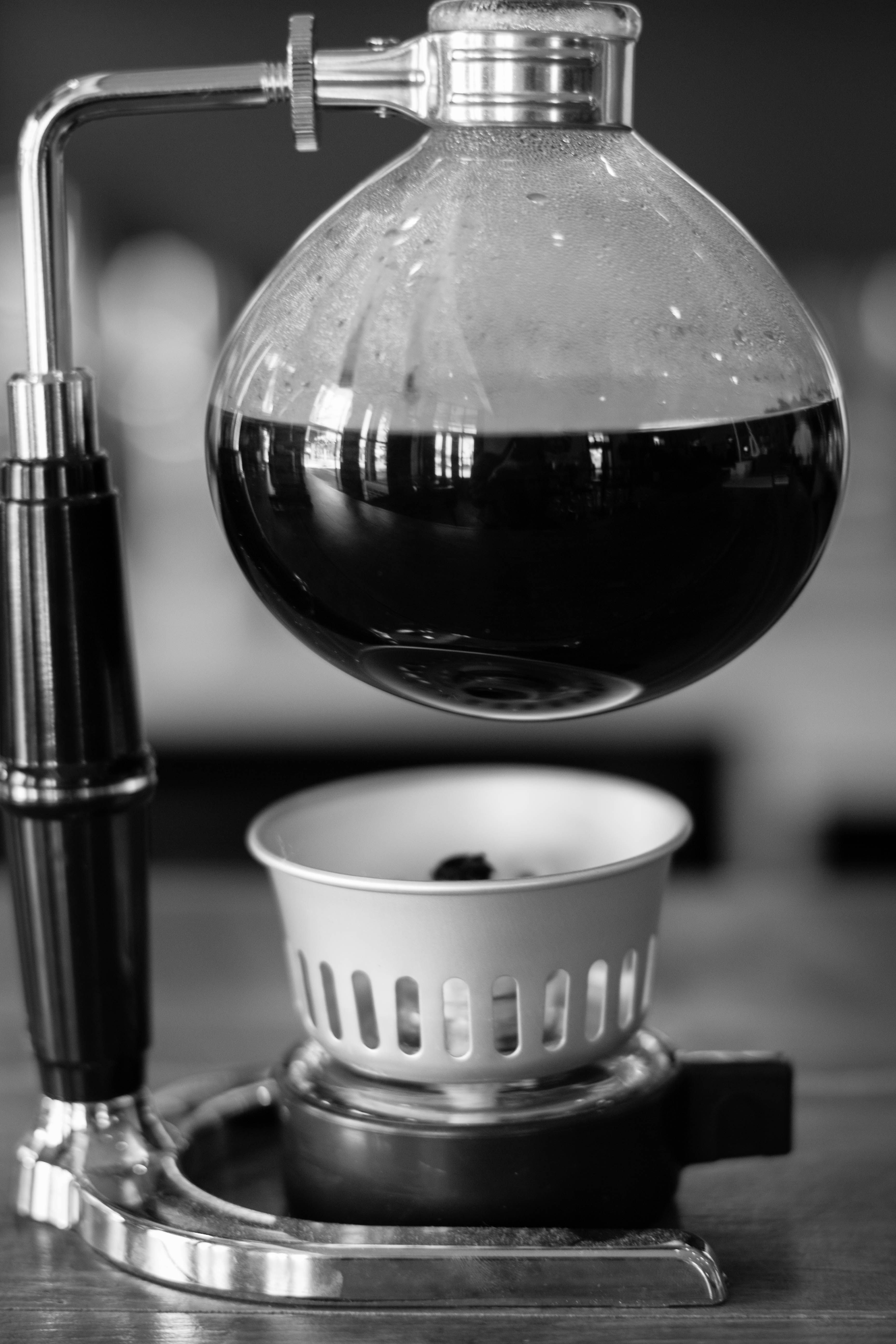 The Blind Tiger Cafe in Tampa, FL Syphon Coffee Maker Photography