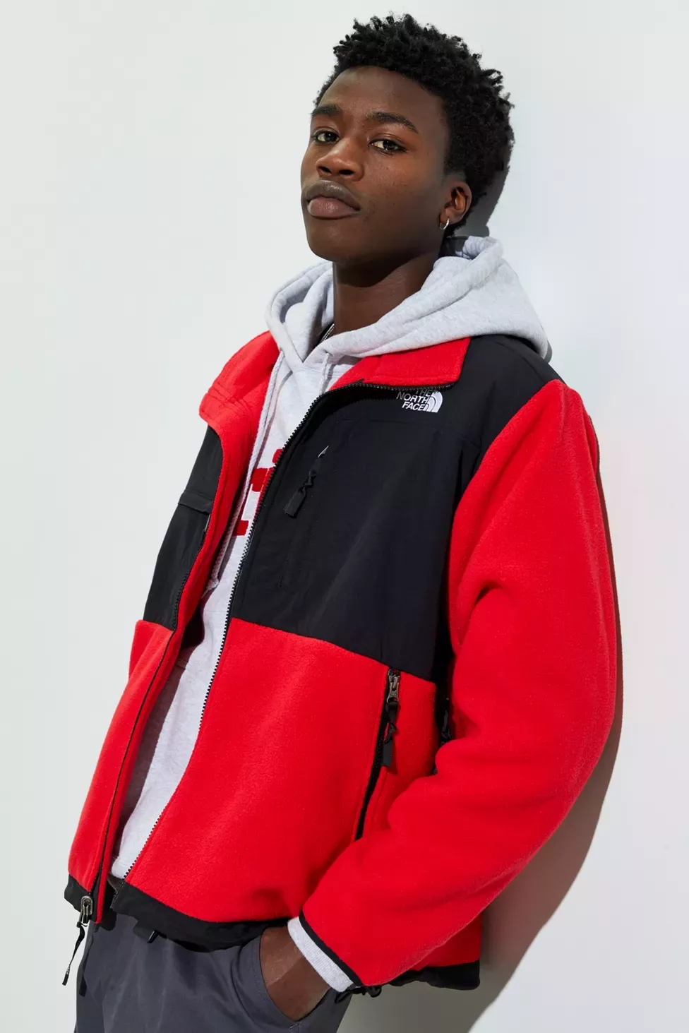 Retro Colorblocked Track Jacket Windbreaker Jacket Athletic Hip Hop Outdoor Windproof Coat
