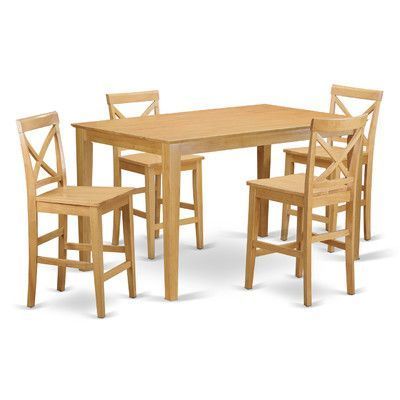 Charlton Home Smyrna 5 Piece Counter Height Pub Table Set | counter ... Charlton Home Smyrna 5 Piece Counter Height Pub Table Set | counter ...