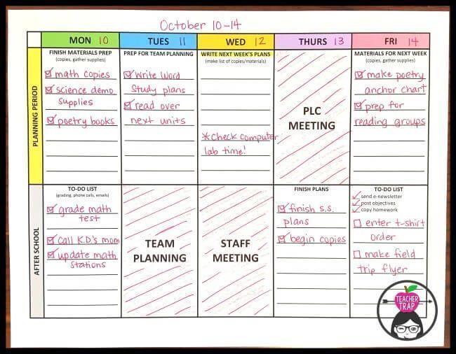 taming the teacher work week teacher