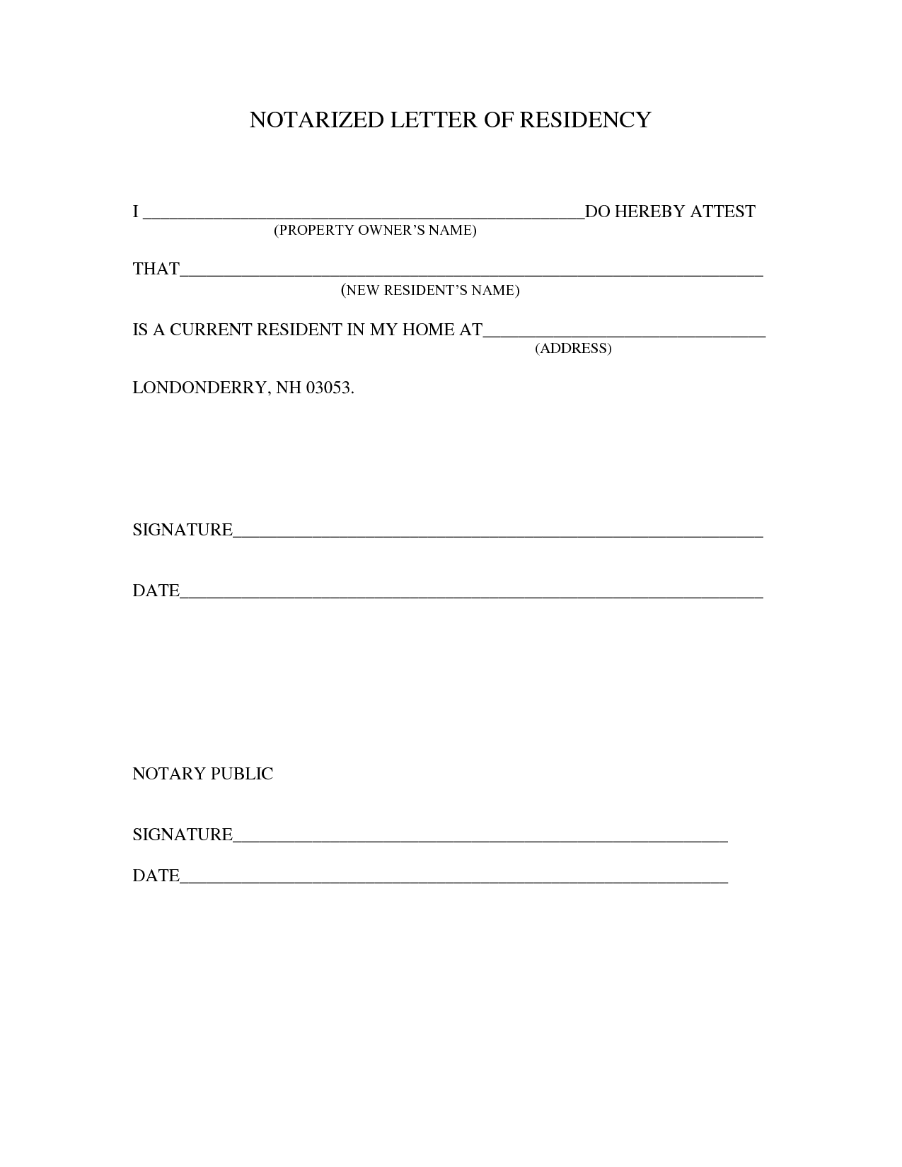 sample notarized letter template projects to try notarized document template
