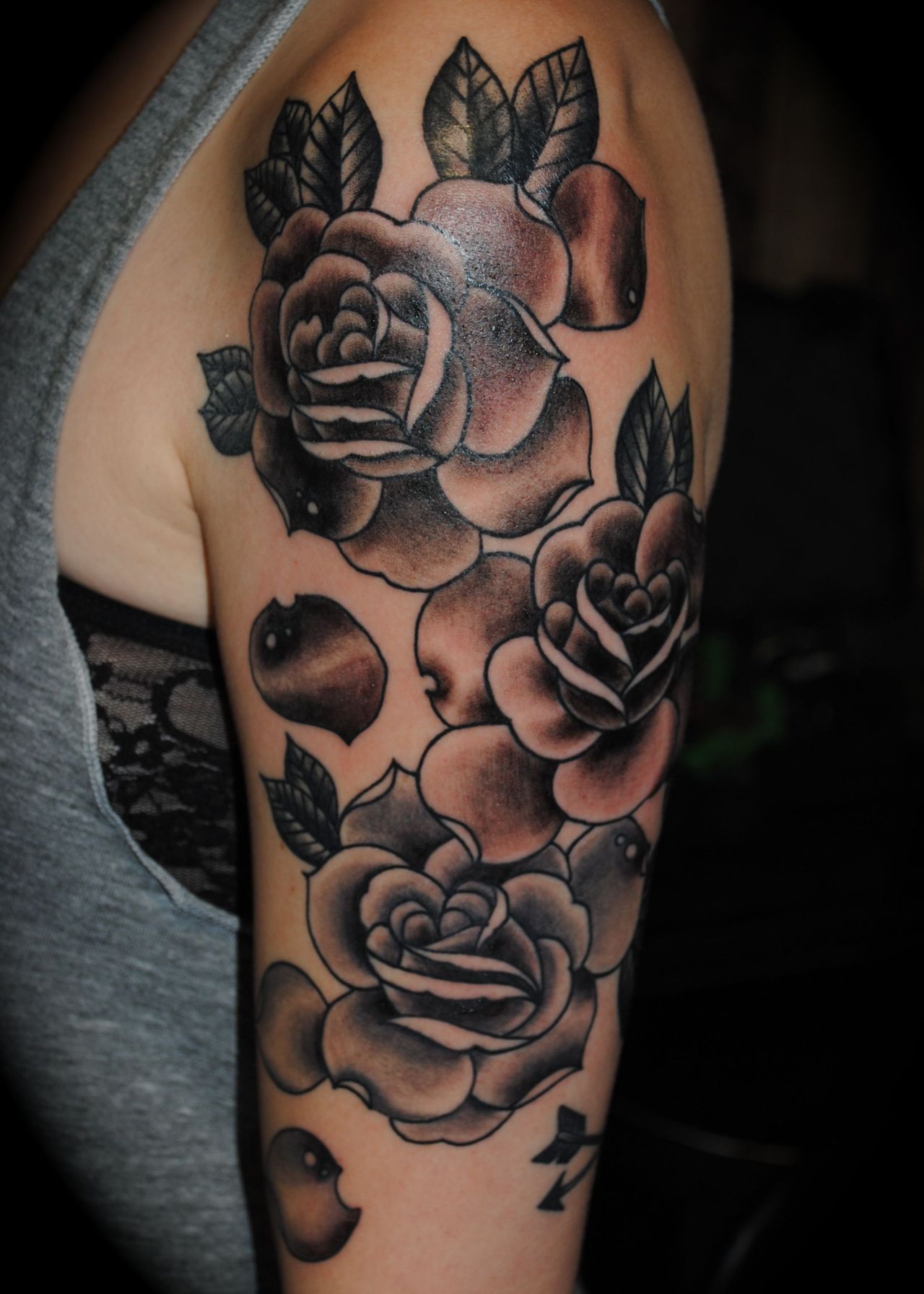 29++ Awesome Rose half sleeve tattoo drawings image HD