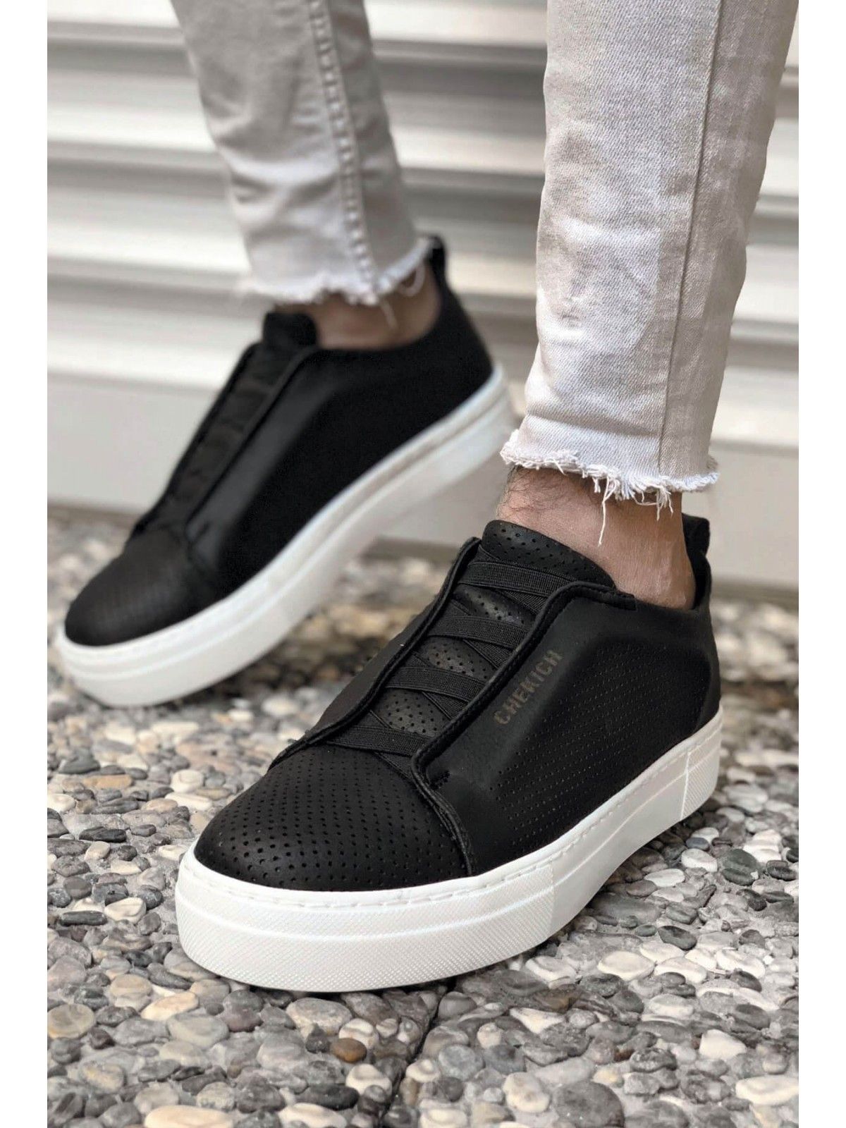Chekich Ch011 Bt Erkek Ayakkabi Siyah Sneakers Black Casual Shoes Dress Shoes Men