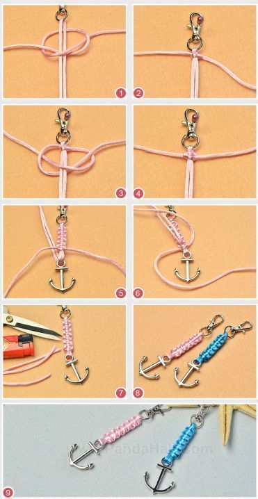 # Beebeecraft-Ideen zum Basteln #Anker #Schlüsselanhänger zum Verschenken an d...