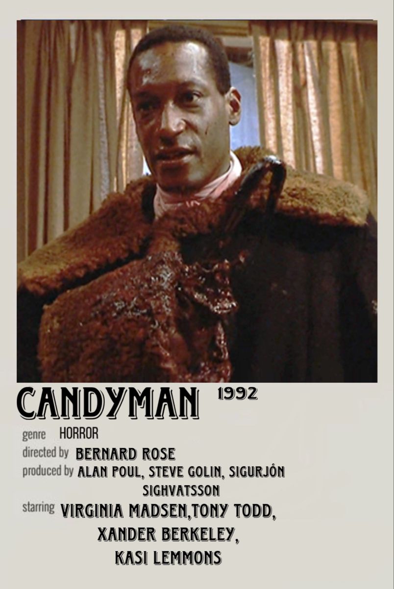 Candyman 1992 Polaroid Minimalist Movie Poster Horror Movies Spooky Candyman 1992 Polaroid Minimalist Movie Poster Horror Movies Spooky