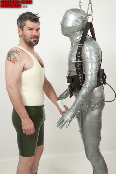 Plastic mummification fetish