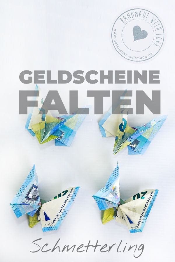 Geldscheine falten als Schmetterling - #als #Falten # ...