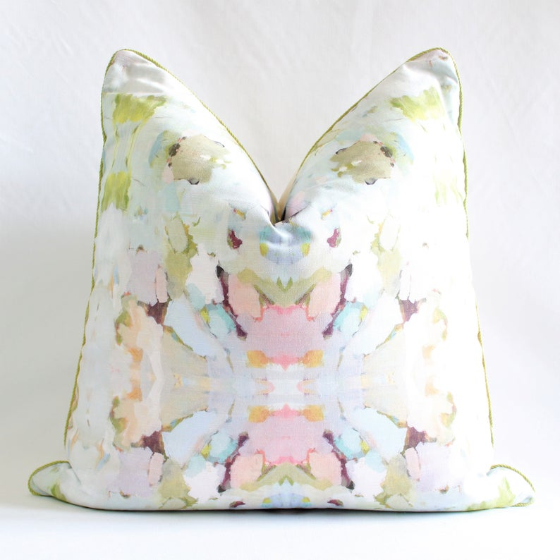 Laura Park fabric Martini Olive Pillow Cover