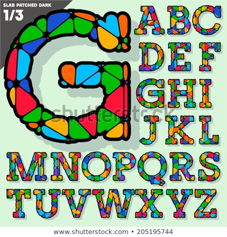 Download Festive Carnival Font. Multicolored Vector Alphabet. Style ...