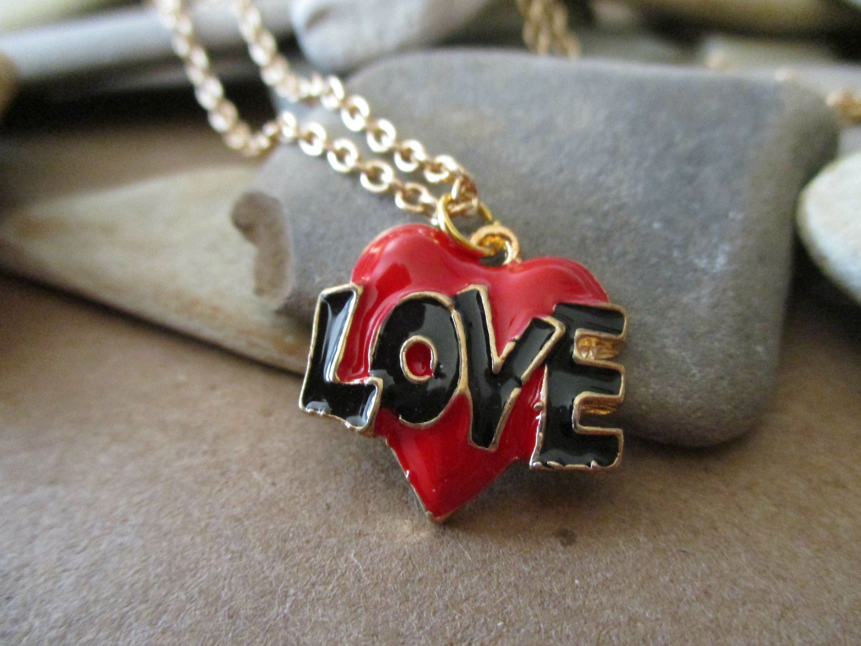 Enamel Heart Pendant Red Heart Pendant Silver Red Stone Heart Pendant 925 Sterling Silver Necklace Valentine/'s Day Gift