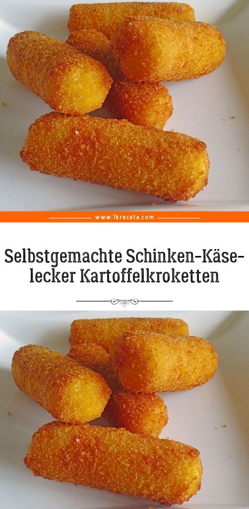 Selbstgemachte Schinken-Käse-lecker Kartoffelkroketten | Rezepte ...