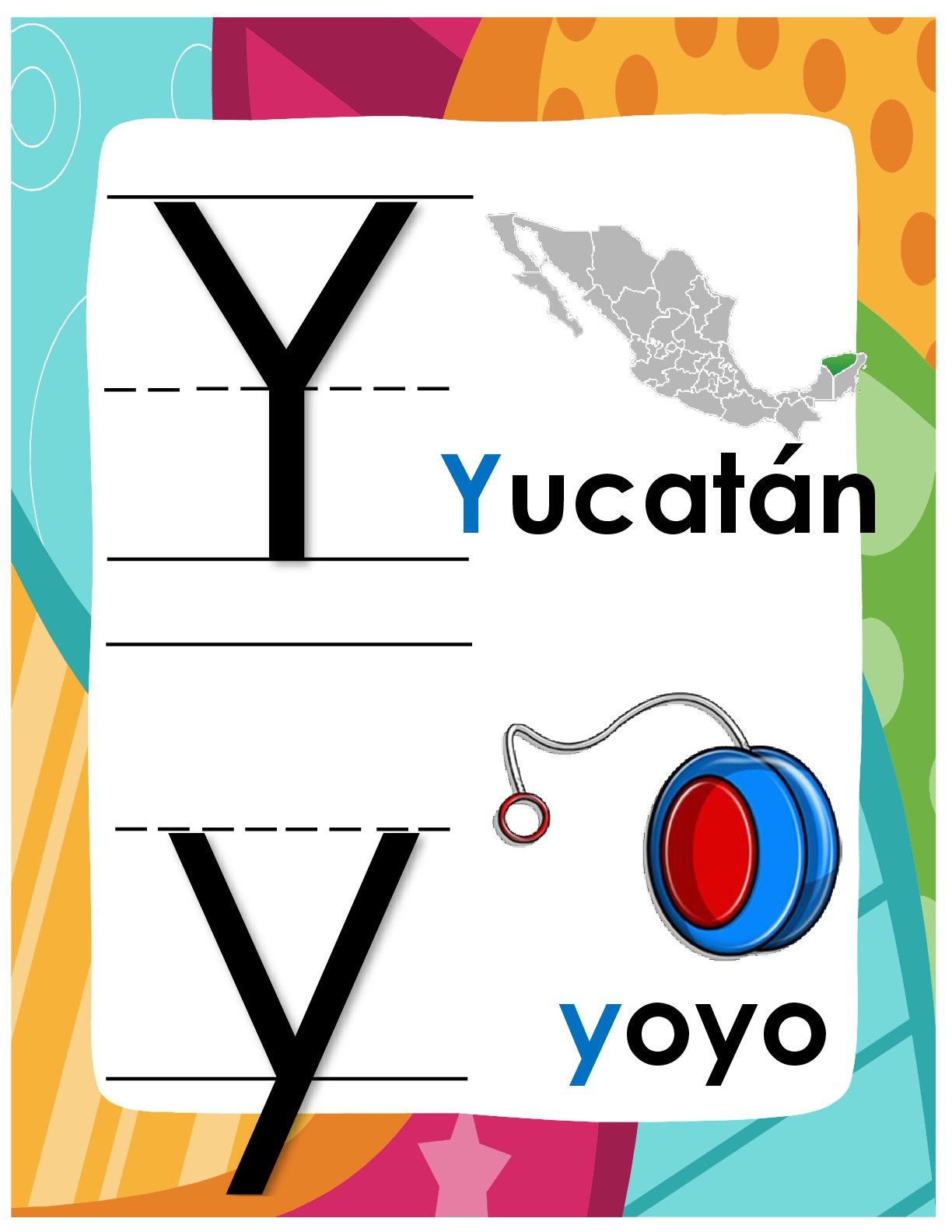 Precioso Abecedario Con Mayusculas Y Minusculas Con La Tematica De