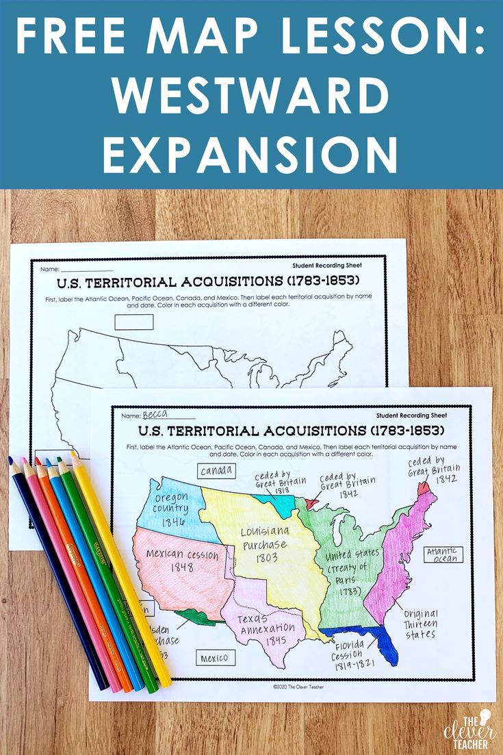 Westward Expansion Lesson Middle school us history, 6th