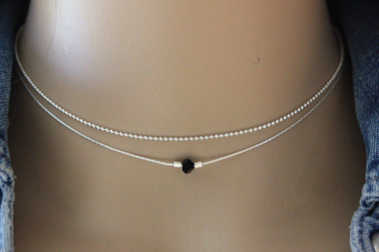 collier argent multi rang collier argent multi rang
