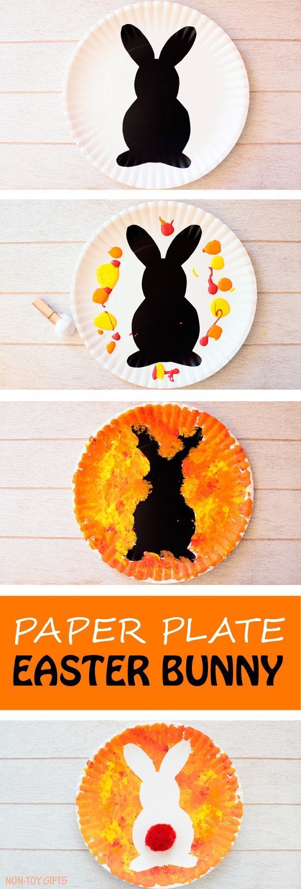 paper plate easter bunny craft for kids easy art project for