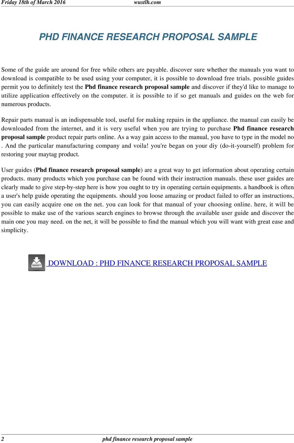 Political science phd research proposal