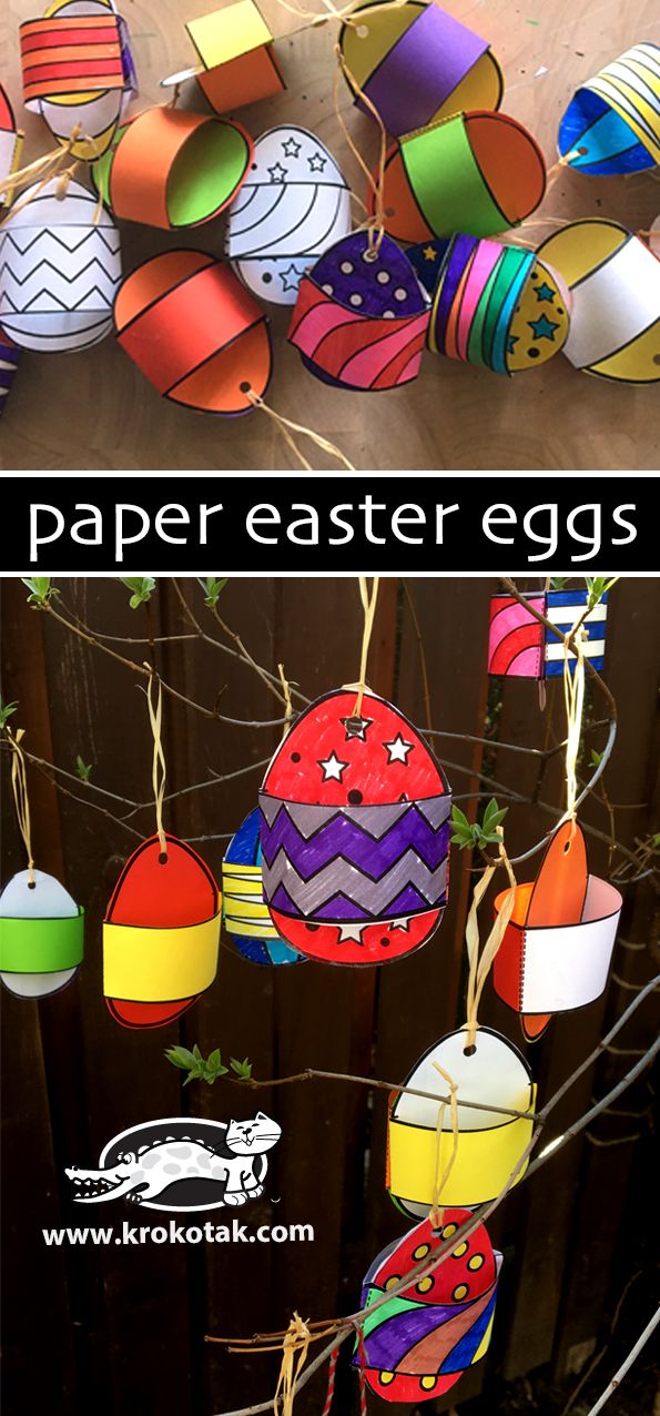 Paper Easter Eggs Easter Kids Easter Crafts Paper Crafts Diy Kids