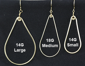 Raindrop Jewelry Wire Earrings I Like To See The Size And Gauge Raindrop Jewelry Wire Earrings I Like To See The Size And Gauge Comparison