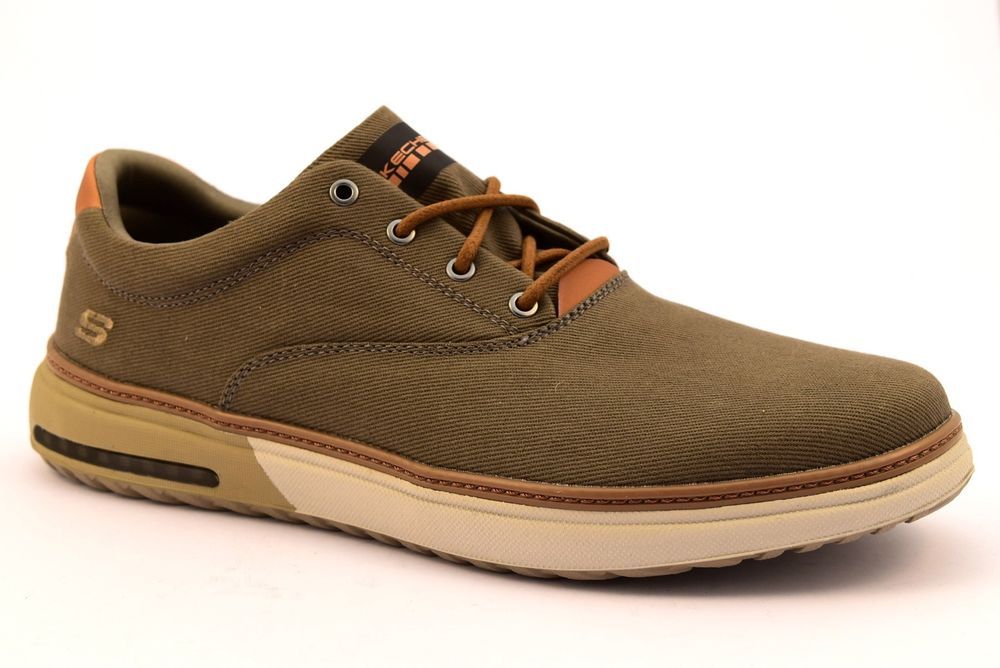 SKECHERS 65370 KHK Fango Tessuto Air Cooled Memory Foam Uomo ... SKECHERS 65370 KHK Fango Tessuto Air Cooled Memory Foam Uomo ...