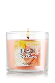 peach bellini 4 oz small candle slatkin co bath body works peach bellini bath and body works candle