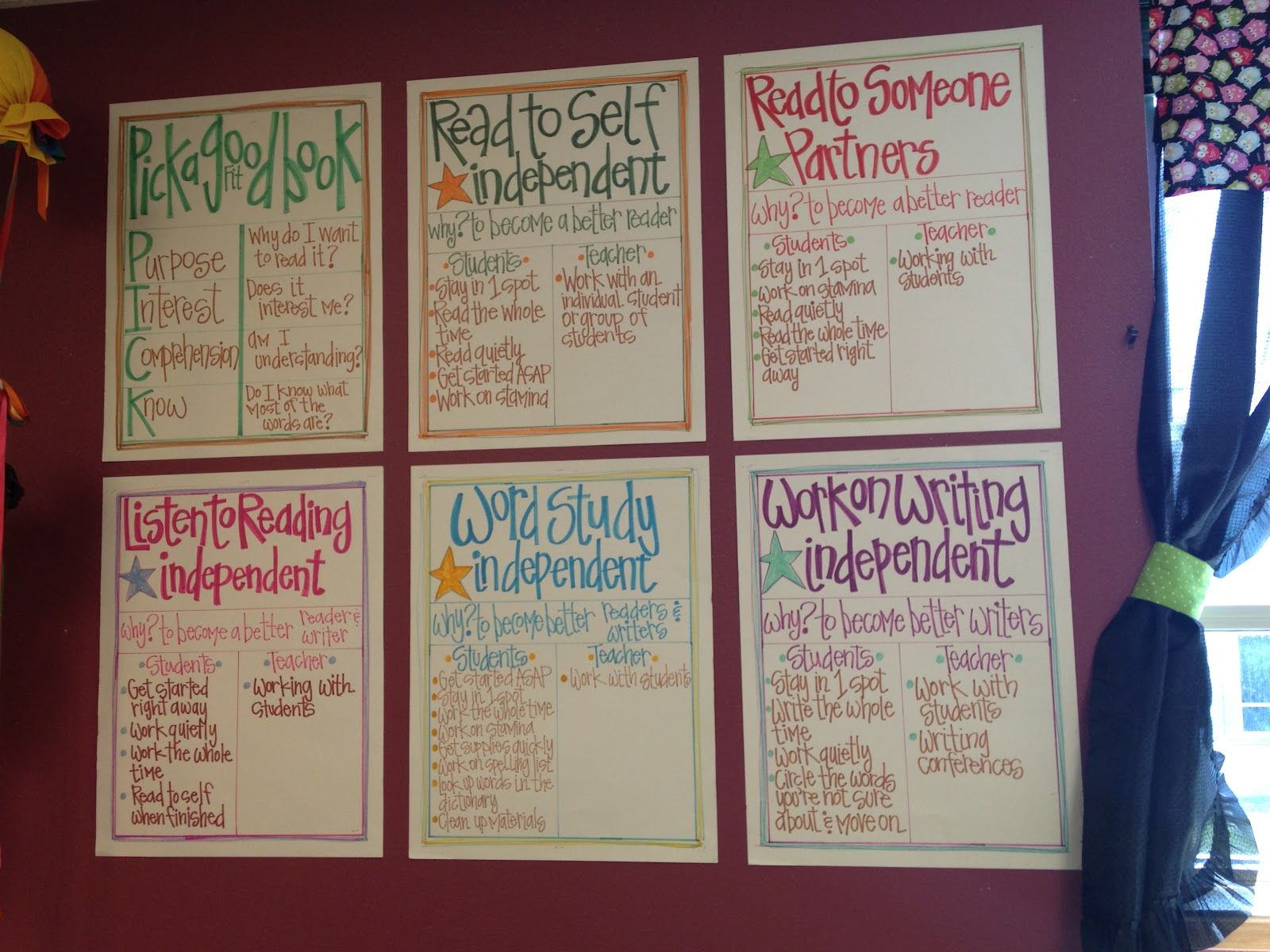 daily five anchor charts and i want this handwriting as my own daily 5 anchor charts